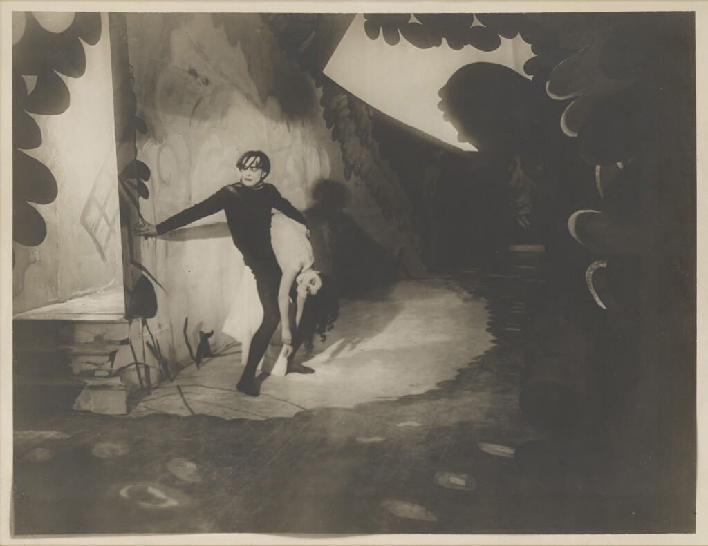 View full screen - View 1 of Lot 69. Das Cabinett des Dr. Caligari/ The Cabinet of Doctor Caligari (1920), oversized single weight, silver gelatin, matt finish photograph, first US release (1921).