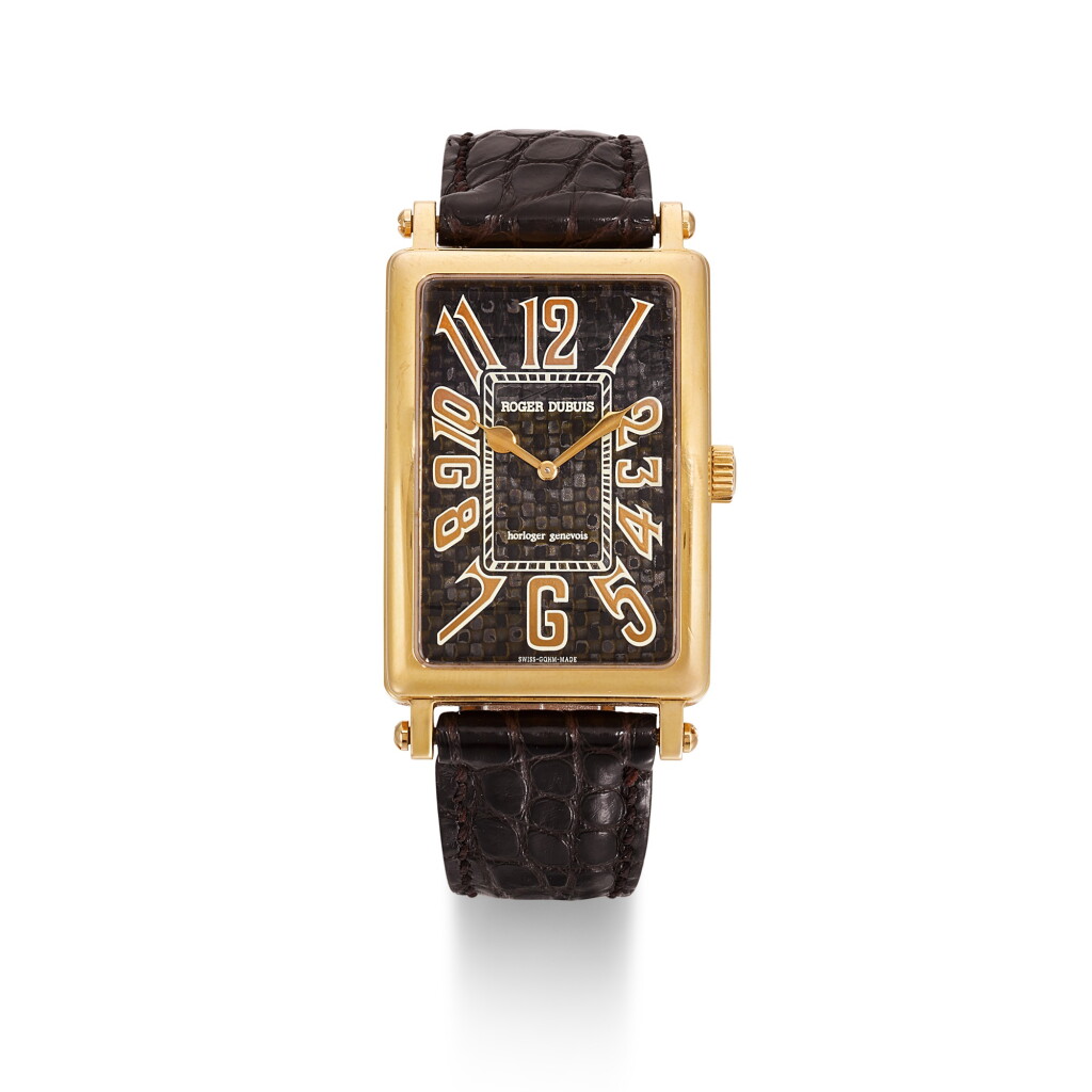 View full screen - View 1 of Lot 452. ROGER DUBUIS | LIMITED EDITION PINK GOLD WRISTWATCH CIRCA 2005.