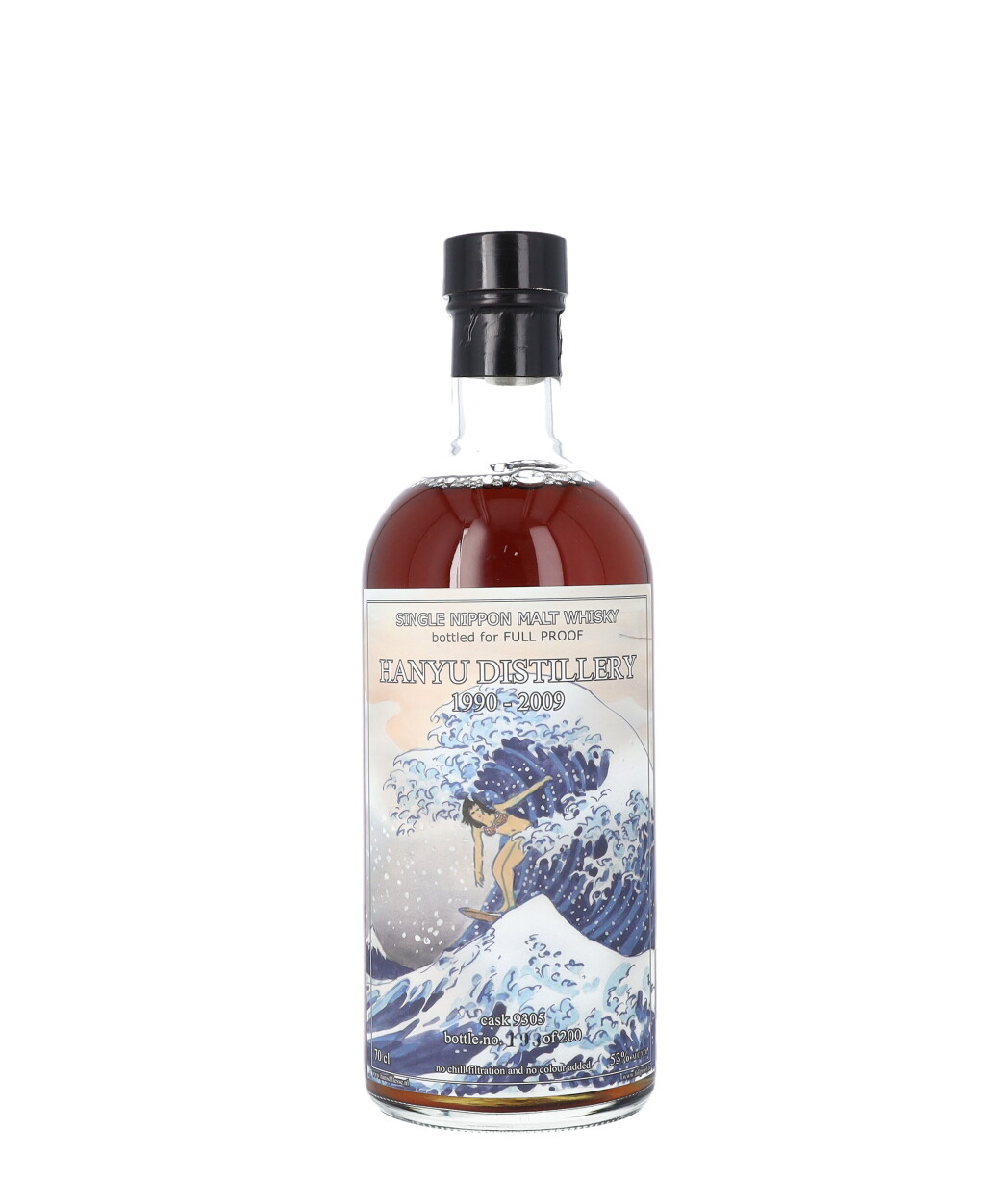 View full screen - View 1 of Lot 5045. Hanyu The Wave Cask #9305 53.0 abv 1990 (1 BT70).