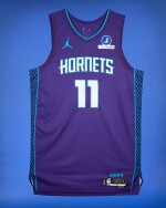 Ryan Kalkbrenner Charlotte Hornets 2025-2026 Emirates NBA Cup Game Worn Statement Edition Jersey
