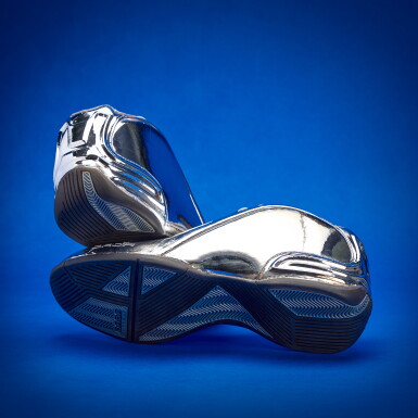 View full screen - View 1 of Lot 33. Stephen Curry 2025-2026 Tunnel Worn Dada Supreme CDubbz Chris Webber 'Chrome'.