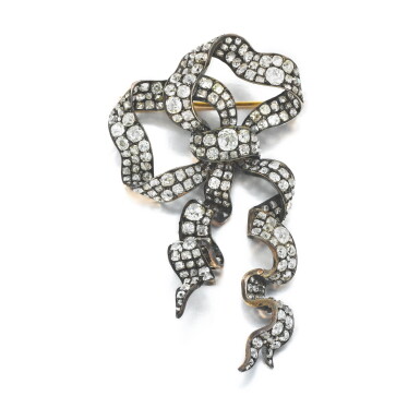 View full screen - View 1 of Lot 1076. A diamond brooch, late 19th century.