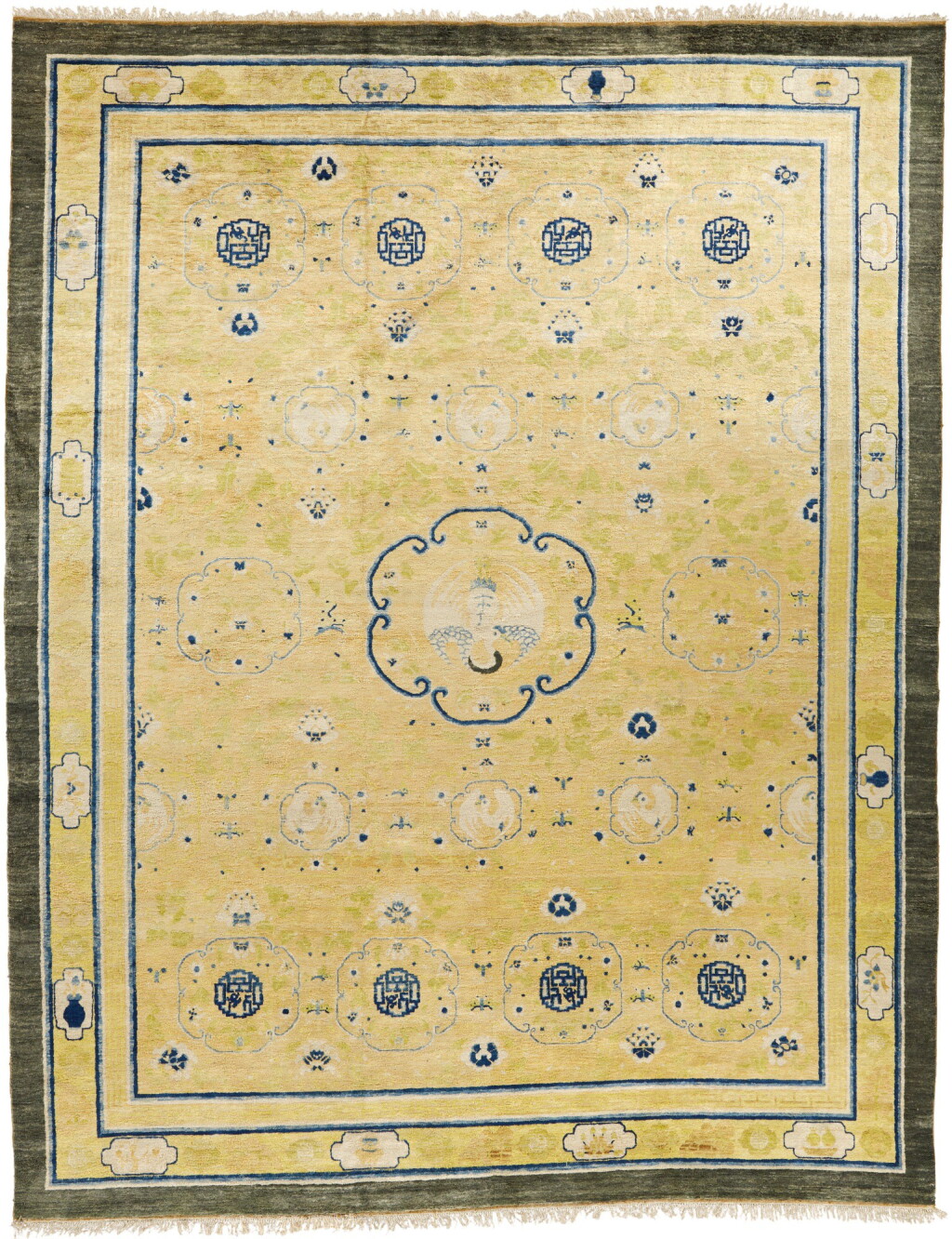 View full screen - View 1 of Lot 315. A CHINESE SILK CARPET.