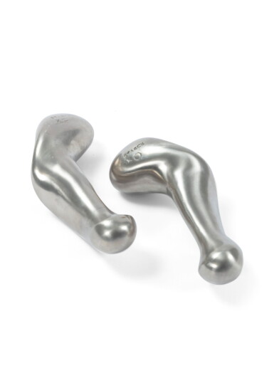 View full screen - View 1 of Lot 546. Pair of dumbbells POAA, 1999.