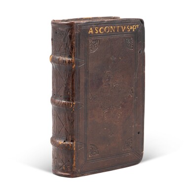 View full screen - View 1 of Lot 159. Asconius Pedanius, Expositio in IIII orationes Ciceronis, Venice, Aldus, 1522, Venetian brown morocco.