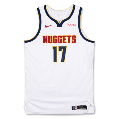 View full screen - View 1 of Lot 79. Jonas Valančiūnas Denver Nuggets 2026 NBA Playoffs Western Conference Round 1 Game Worn Association Edition Jersey | Game 1.