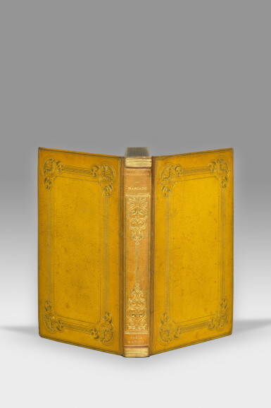 View full screen - View 1 of Lot 1. BALZAC. Physionomie du mariage. 1830. Belle reliure de l'époque. [Joint :] Lettre a.s. à Charles Sedillot.