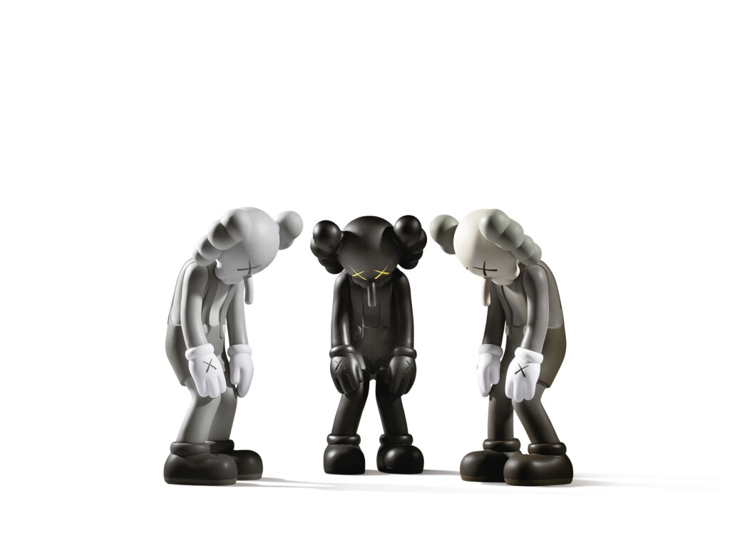 View full screen - View 1 of Lot 472. KAWS | SMALL LIES (BLACK; BROWN; AND GRAY).