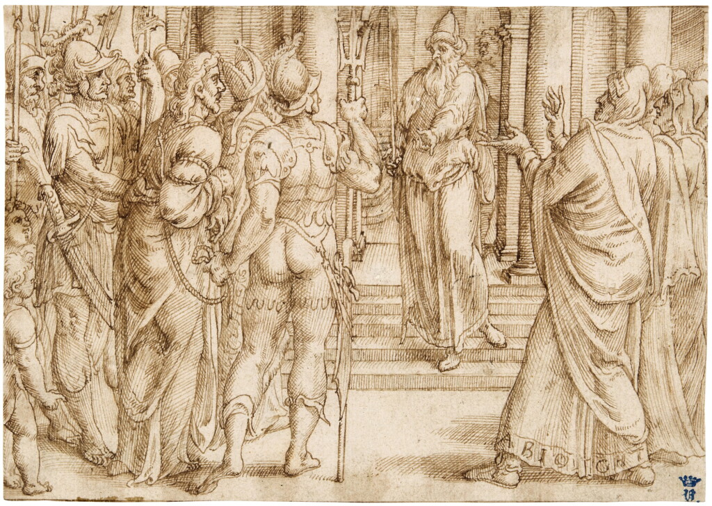 View full screen - View 1 of Lot 30. Christ before Pilate.