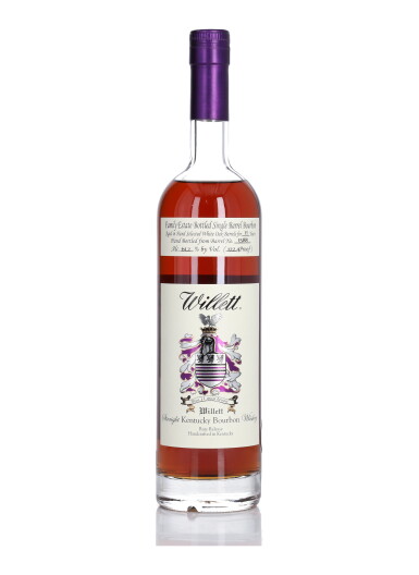 View full screen - View 1 of Lot 467. Willett Family Estate Single Barrel Bourbon 11 Year Old #1588 122.4 Proof NV (1 Bottle 75cl).