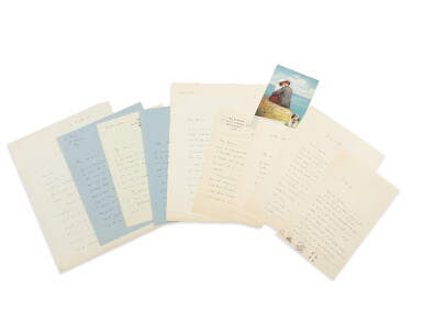 View full screen - View 1 of Lot 85. Importante correspondance littéraire à Raymond Queneau, 1943-1965. Avec deux manuscrits autographes..
