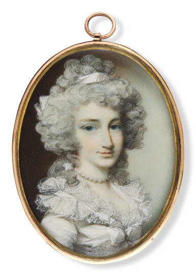 View full screen - View 1 of Lot 313. Portrait of a lady, traditionally identified as Mrs Margaret Whitcombe, née Little, circa 1785.