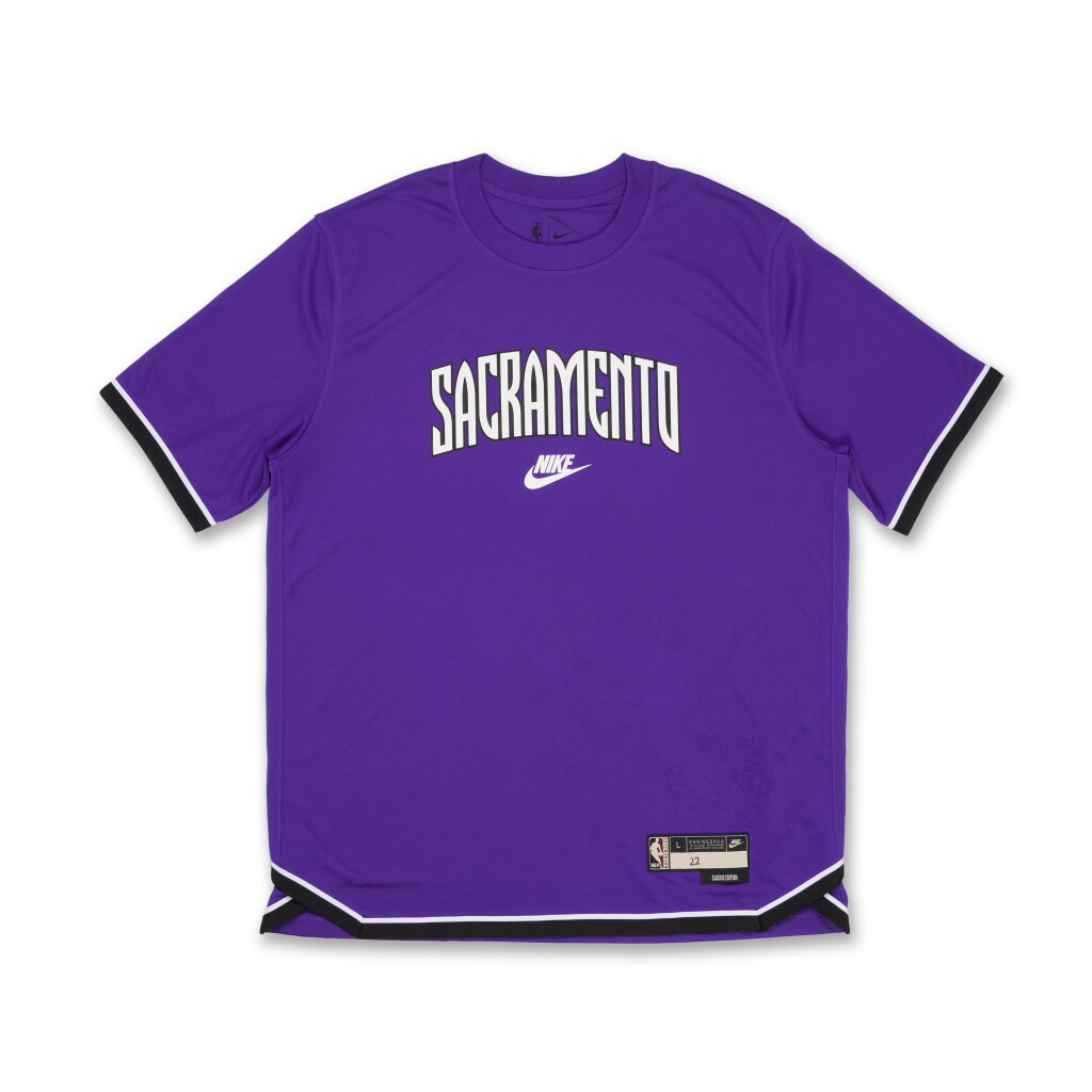 View full screen - View 1 of Lot 260. Devin Carter Sacramento Kings 2024-2025 Classic Edition Warmup Top | Probable Wear .
