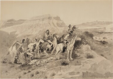 View full screen - View 1 of Lot 39. Preparation for the Buffalo Hunt.