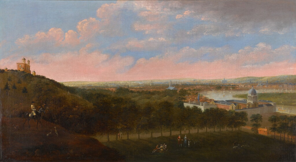 View full screen - View 1 of Lot 76. London, a view of Greenwich with the Royal Observatory and Greenwich Hospital.