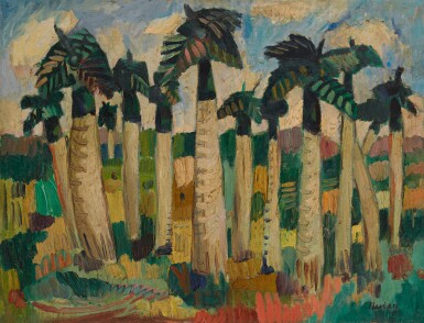 View full screen - View 1 of Lot 22. Paisaje con palmeras.