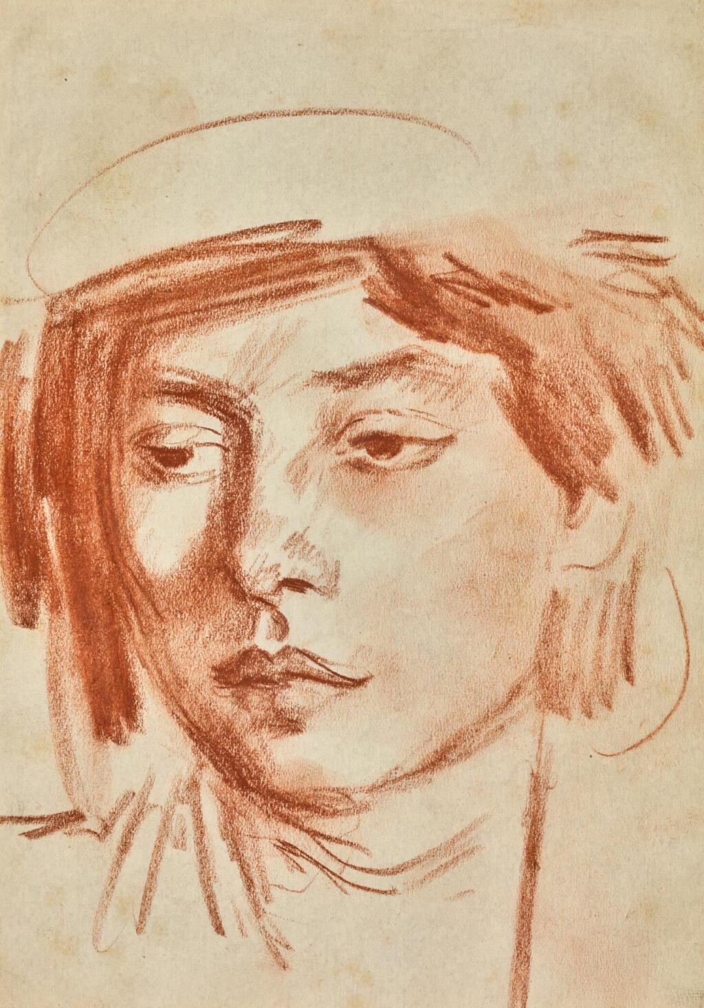 View full screen - View 1 of Lot 108. AUGUSTUS JOHN, R.A. | PORTRAIT OF EDIE MCNEIL.