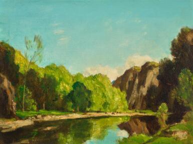 View full screen - View 1 of Lot 28. SIR DAVID YOUNG CAMERON, R.A., R.S.A., R.W.S. | A RIVER OF MORAY.