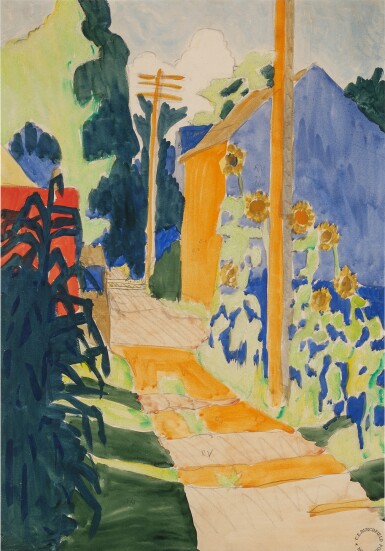 View full screen - View 1 of Lot 631. Sunflowers in Sunlight.