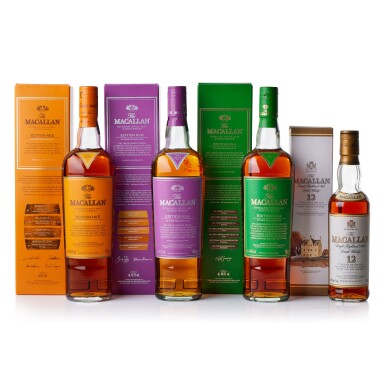 View full screen - View 1 of Lot 3275. Macallan Mixed Lot (1 BT37 + 3 BT70).