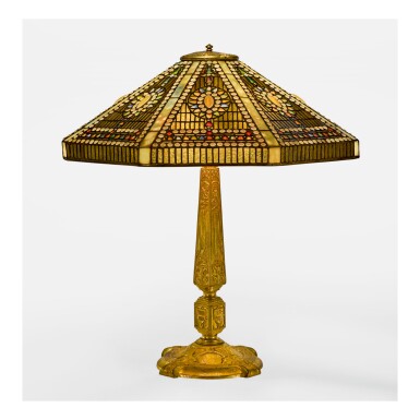View full screen - View 1 of Lot 66. TIFFANY STUDIOS | "EMPIRE JEWEL" TABLE LAMP.