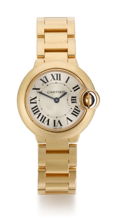 View full screen - View 1 of Lot 31. CARTIER | BALLON BLEU, REFERENCE 3007, PINK GOLD WRISTWATCH WITH BRACELET, CIRCA 2014.