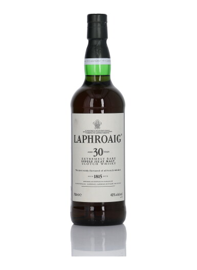 View full screen - View 1 of Lot 80. Laphroaig 30 Year Old 43.0 abv NV (1 Bottle 75cl).