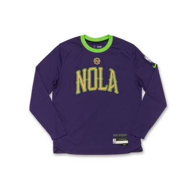 View full screen - View 1 of Lot 206. Bruce Brown New Orleans Pelicans 2024-2025 City Edition Game Worn Warmup Top .
