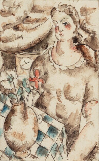 View full screen - View 1 of Lot 356. Femme au bouquet.