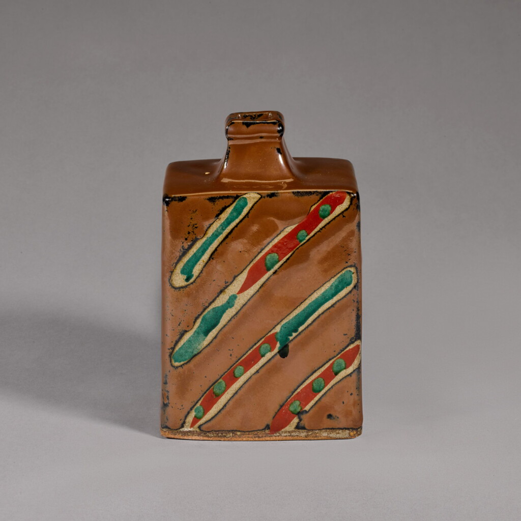 View full screen - View 1 of Lot 153. Hamada Shoji (1894-1978) | A stoneware bottle vase | Showa period, 20th century.