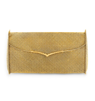 View full screen - View 1 of Lot 59. Pochette du soir or | Gold evening clutch.