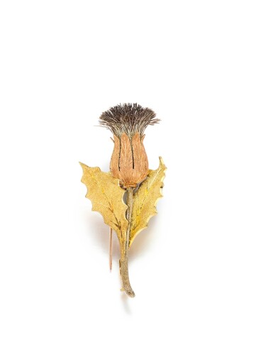 View full screen - View 1 of Lot 1607. 'Thistle' Gold Brooch | 馬里奧 布契拉提 | 'Thistle' K金胸針.