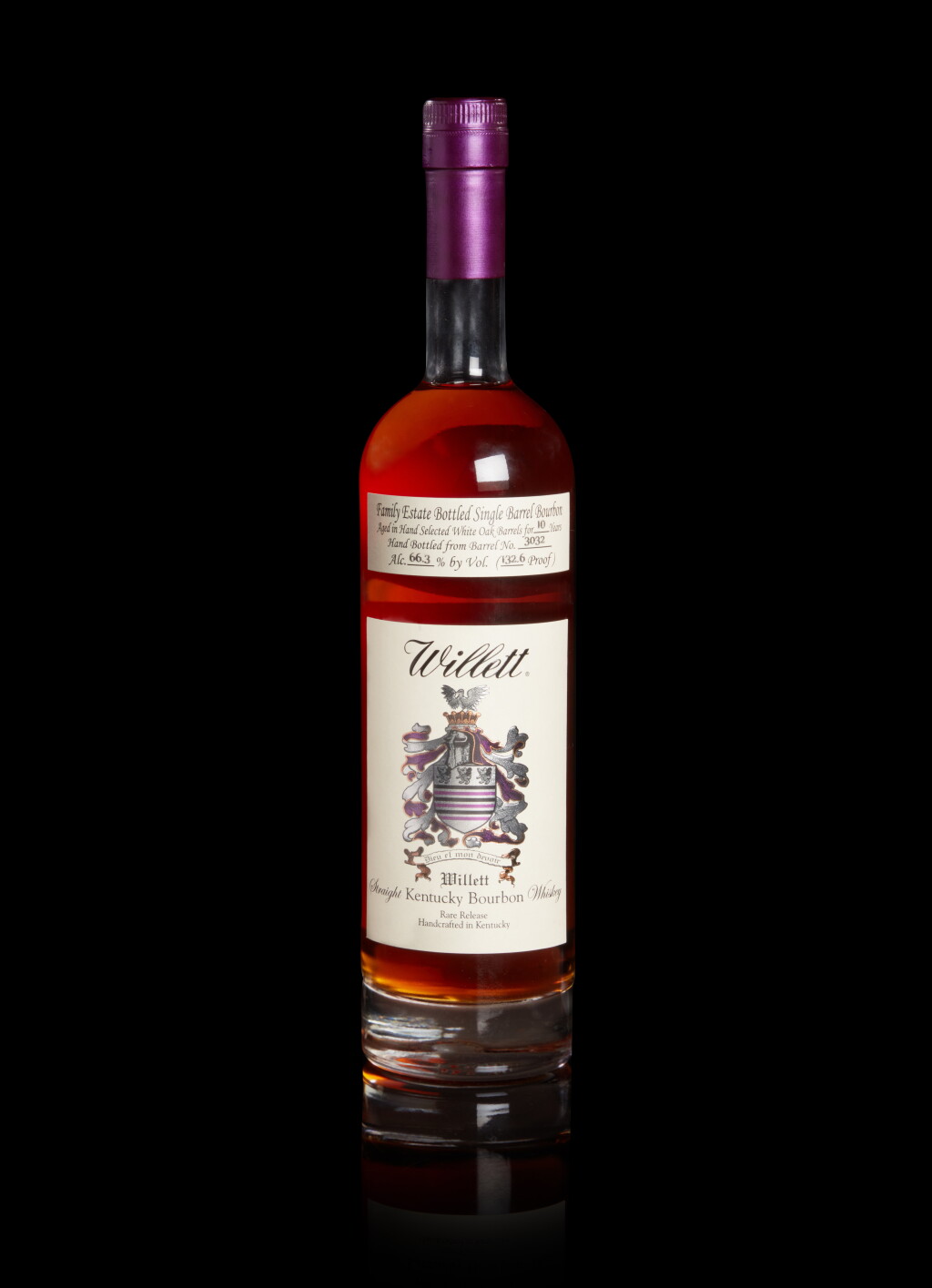 View full screen - View 1 of Lot 279. Willett Family Estate Single Barrel Bourbon #3032 "Papal Seal" 10 Year Old 132.6 Proof NV (1 Bottle 75cl).