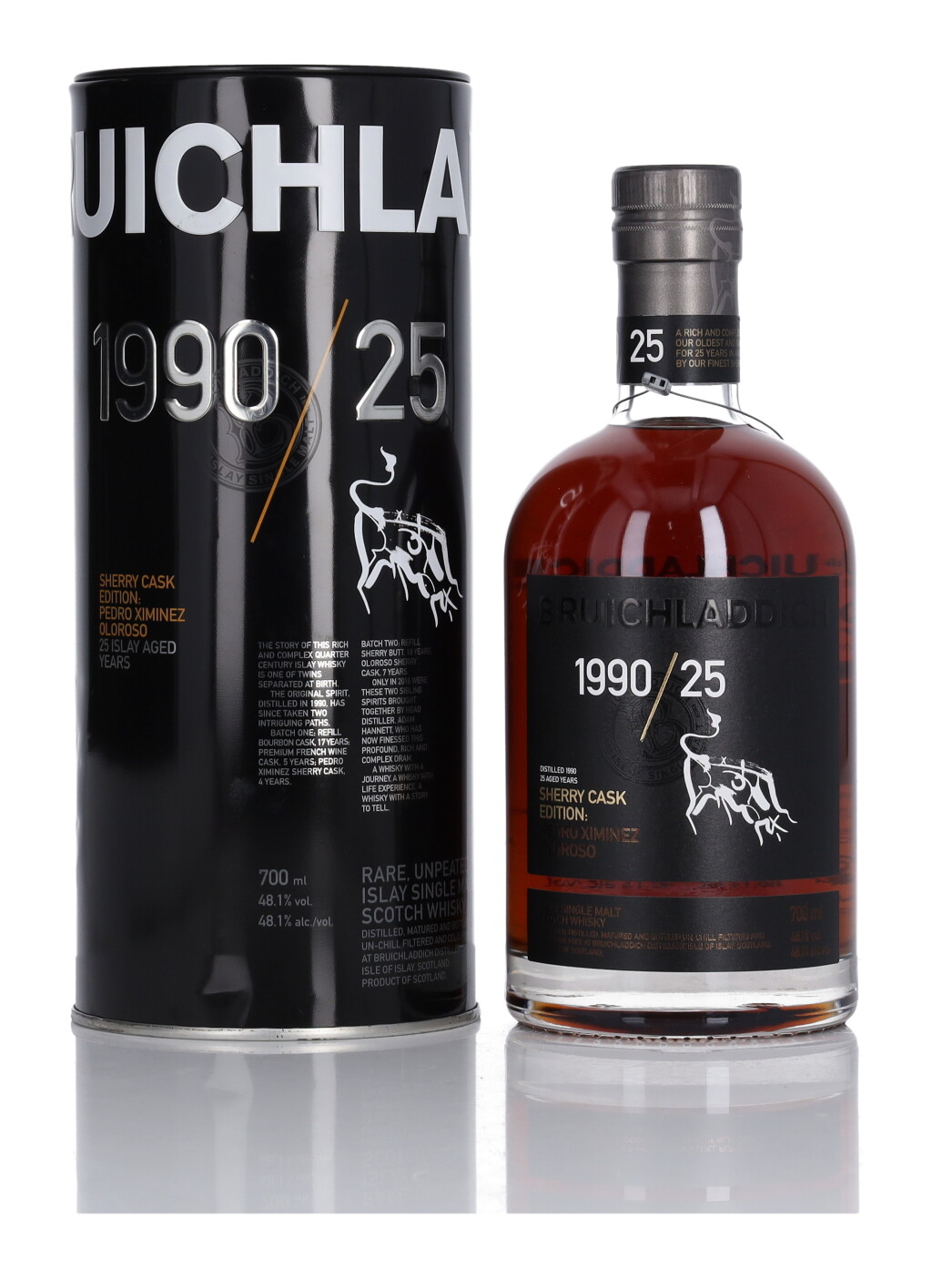 View full screen - View 1 of Lot 65. Bruichladdich Sherry Cask Edition "Pedro Ximenez Oloroso" 25 Year Old 48.1 abv 1990 (1 Bottle 70cl).