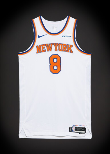 View full screen - View 1 of Lot 22. OG Anunoby New York Knicks 2026 NBA Playoffs Eastern Conference Round 1 Game Worn Association Edition Jersey | Game 1.