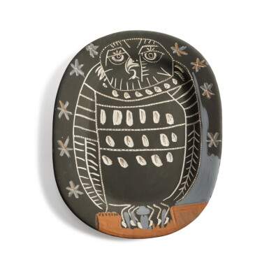 View full screen - View 1 of Lot 41. Hibou mat (A. R. 284).