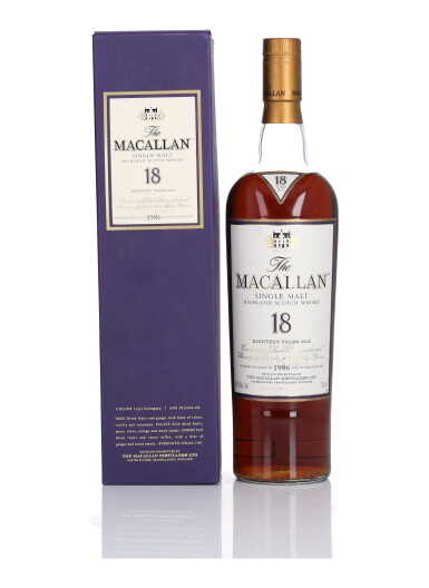View full screen - View 1 of Lot 14. The Macallan 18 Year Old 43.0 abv 1986 (1 BT 75cl).