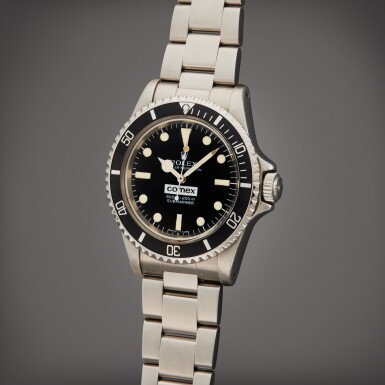 View full screen - View 1 of Lot 123. Reference 5514 Submariner 'Comex' | A stainless steel automatic wristwatch with bracelet, Circa 1977 | 勞力士 型號 5514 Submariner 'Comex' 精鋼自動上鏈鍊帶腕錶,製作年份約 1977.