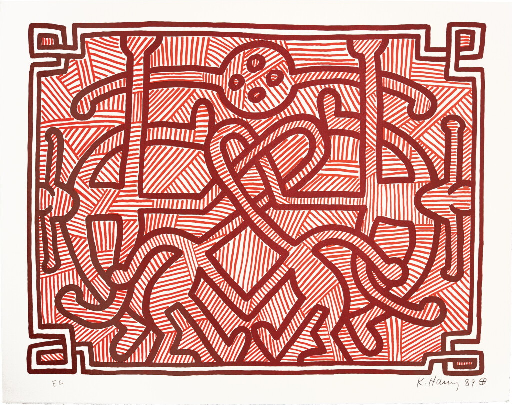 View full screen - View 1 of Lot 140. KEITH HARING | CHOCOLATE BUDDHA 1-5 (L. PP. 122-125).