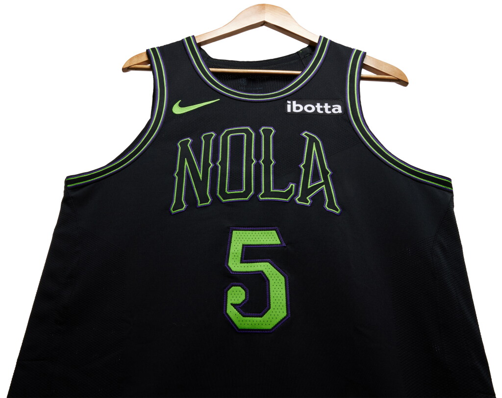 View full screen - View 1 of Lot 78. Herbert Jones New Orleans Pelicans 2023-2024 In-Season Tournament Game Worn City Edition Jersey .