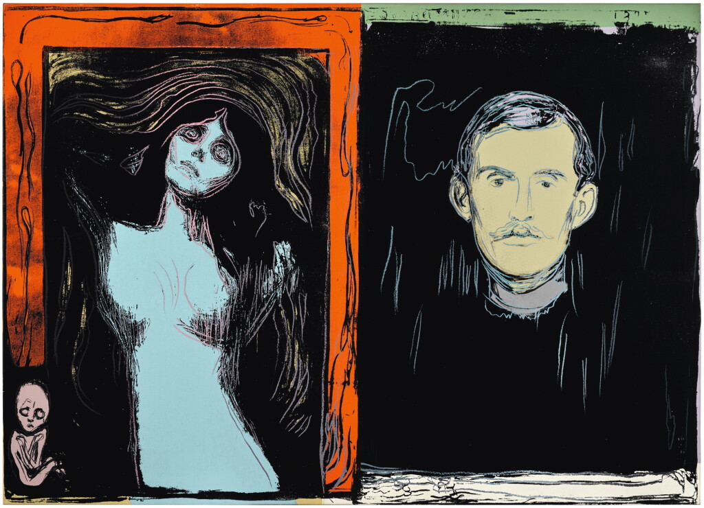 View full screen - View 1 of Lot 27. Madonna and Self-Portrait with Skeleton's Arm (After Munch).