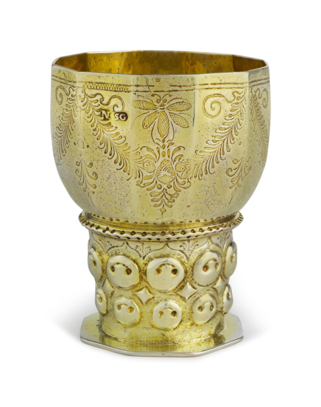 View full screen - View 1 of Lot 19. A German Silver-Gilt Rummer-Form Beaker, Stephan Gressel, Nuremberg, Circa 1620.