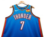 Chet Holmgren Oklahoma City Thunder 2023-2024 Game Worn Icon Edition Jersey | First Career Home Game