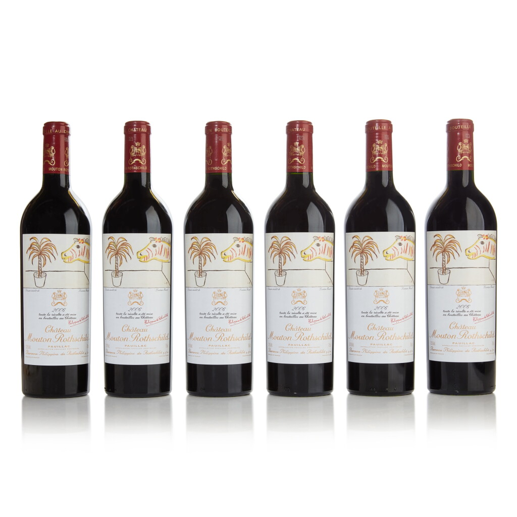 View full screen - View 1 of Lot 50. Château Mouton Rothschild 2006 (6 BT).