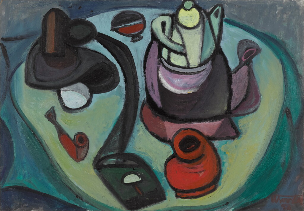 View full screen - View 1 of Lot 346. Still Life with Pipe and Teapot.