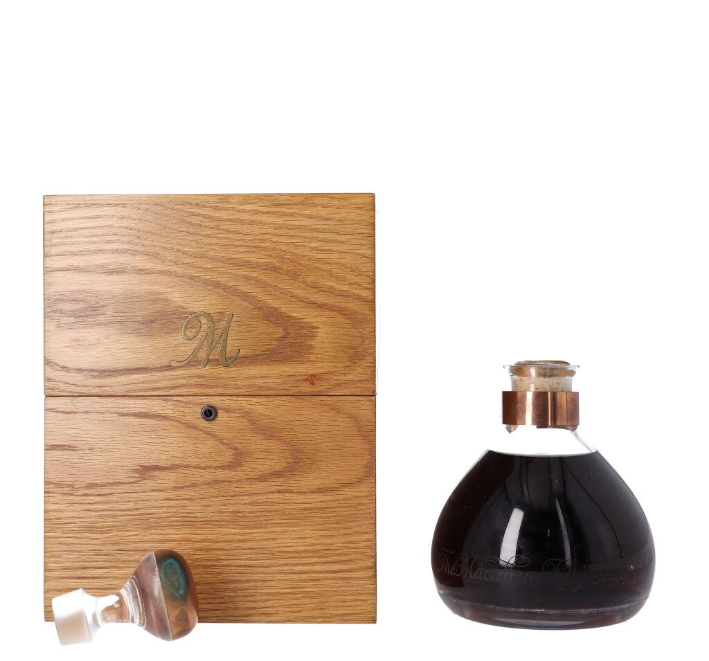 View full screen - View 1 of Lot 5001. The Macallan Millennium Decanter 50 Year Old 43.0 abv 1949 (1 BT75).