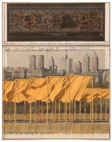 View full screen - View 1 of Lot 645. The Gates (Project for Central Park, New York).
