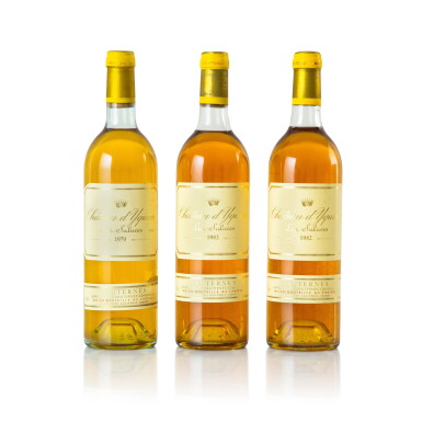 View full screen - View 1 of Lot 521. Château d'Yquem "Vertical" (3 BT).