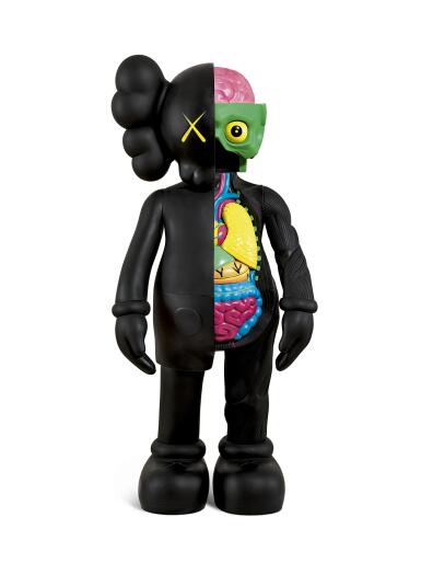 View full screen - View 1 of Lot 599. KAWS | FOUR FOOT DISSECTED COMPANION (BLACK) 解剖同伴(棕色).