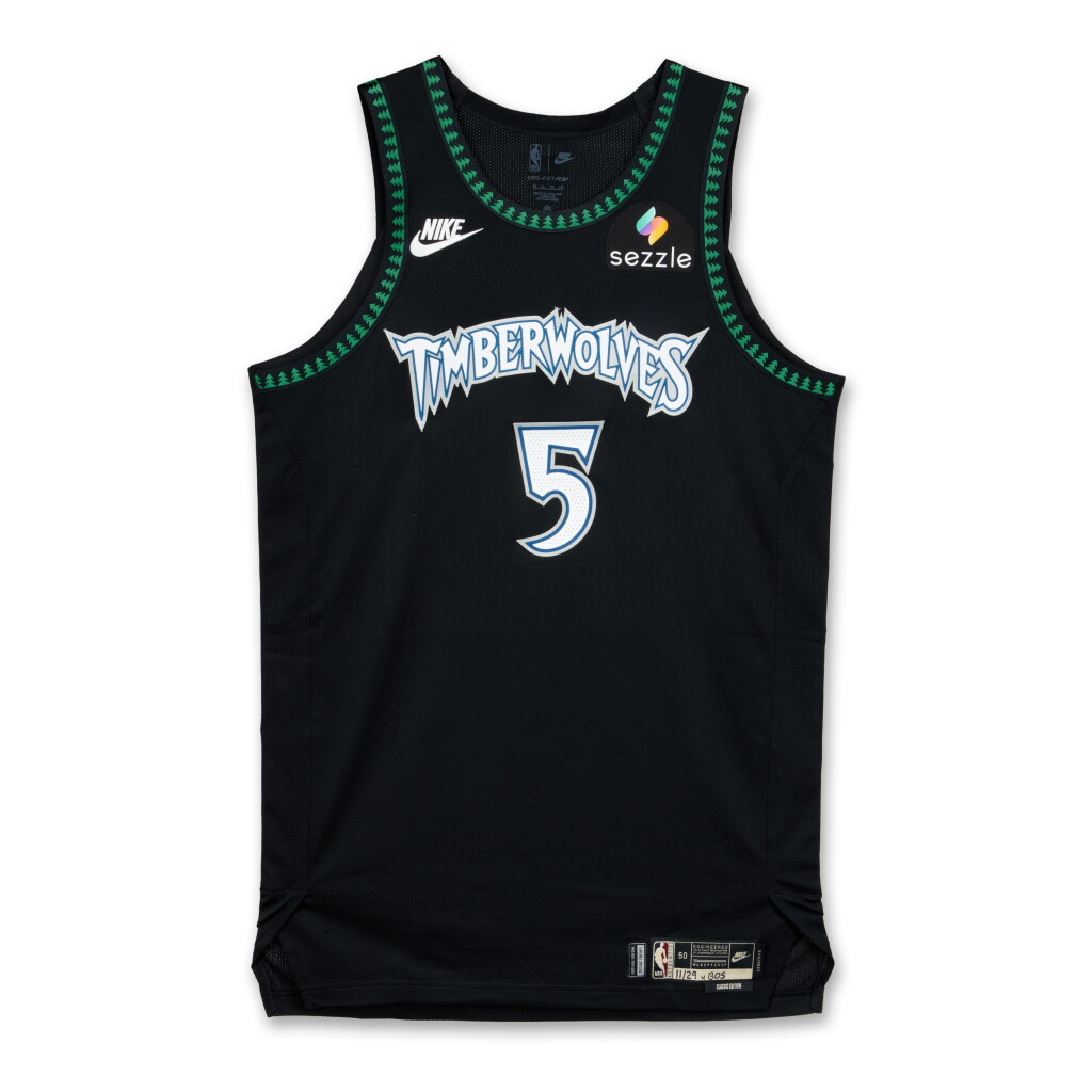 View full screen - View 1 of Lot 5. Anthony Edwards Minnesota Timberwolves 2025-2026 Game Worn Classic Edition Jersey | 39 Points.